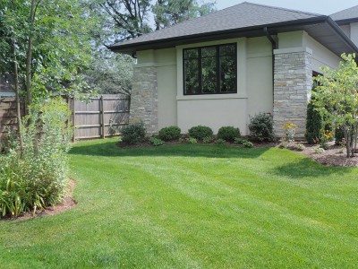 Solar-Shaded-Front Entrance Yard Landscaping Project