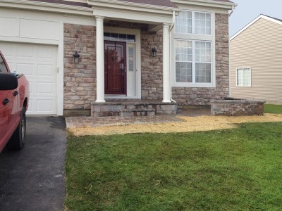 Front Entrance Brick-Patio-Driveway-View