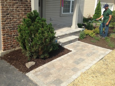Brick-Walkway,-Front Entrance Steps