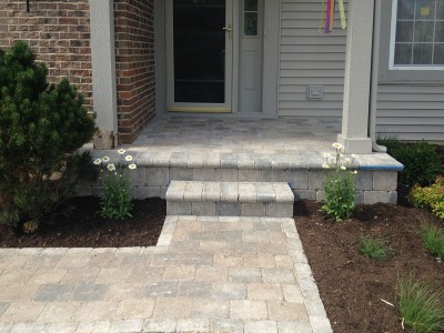 Brick-Walkway,-House-Entrance