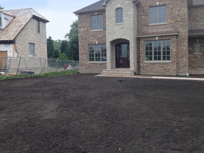 Grading For New Sod   New Construction in Northbrook Sod