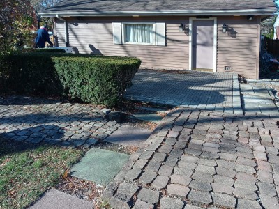 Before Picture of Pavers 