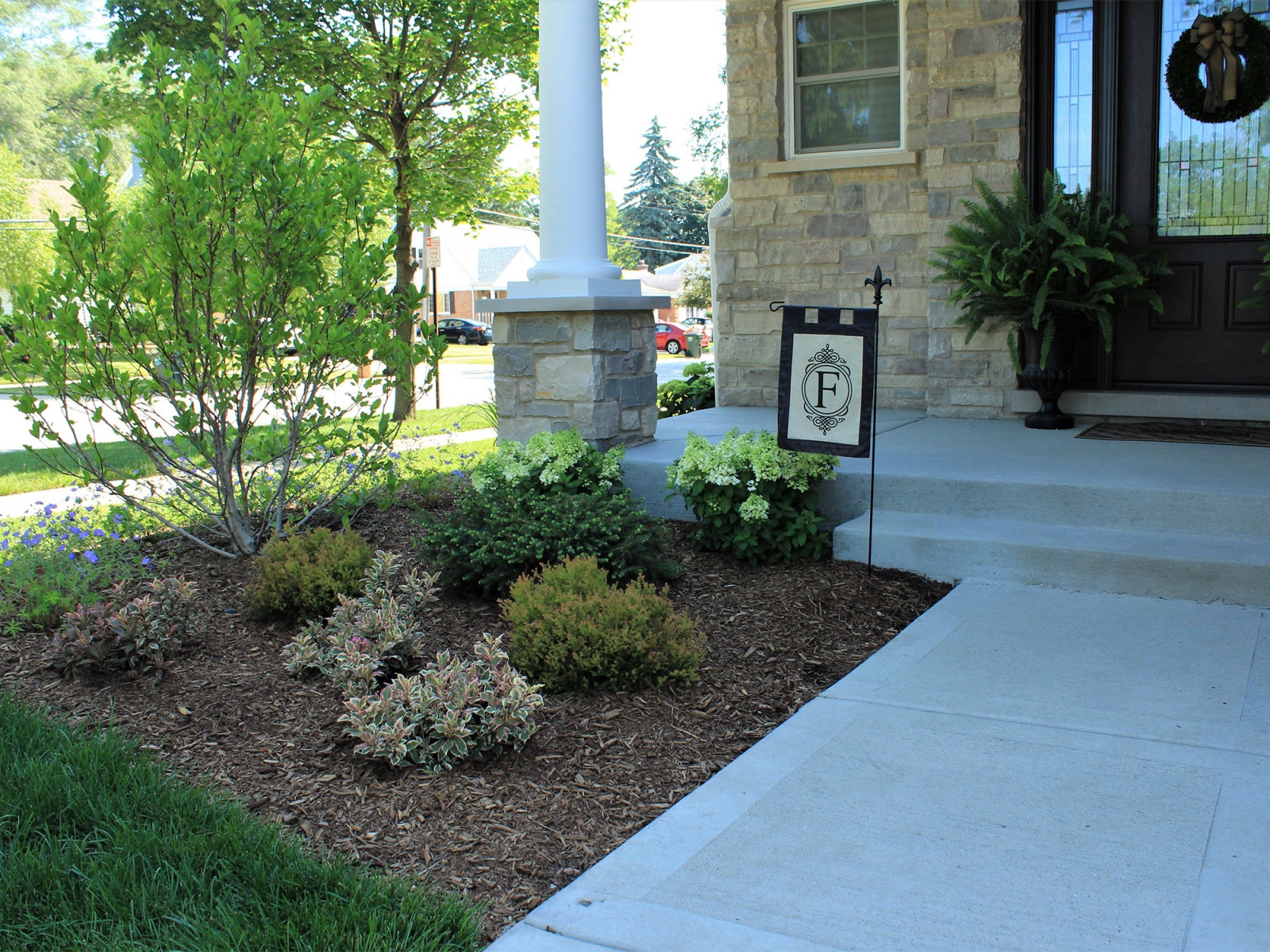 Front of house new planting beds 